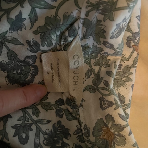 Organic Coyuchi Pajama Set Floral - Picture 4 of 4